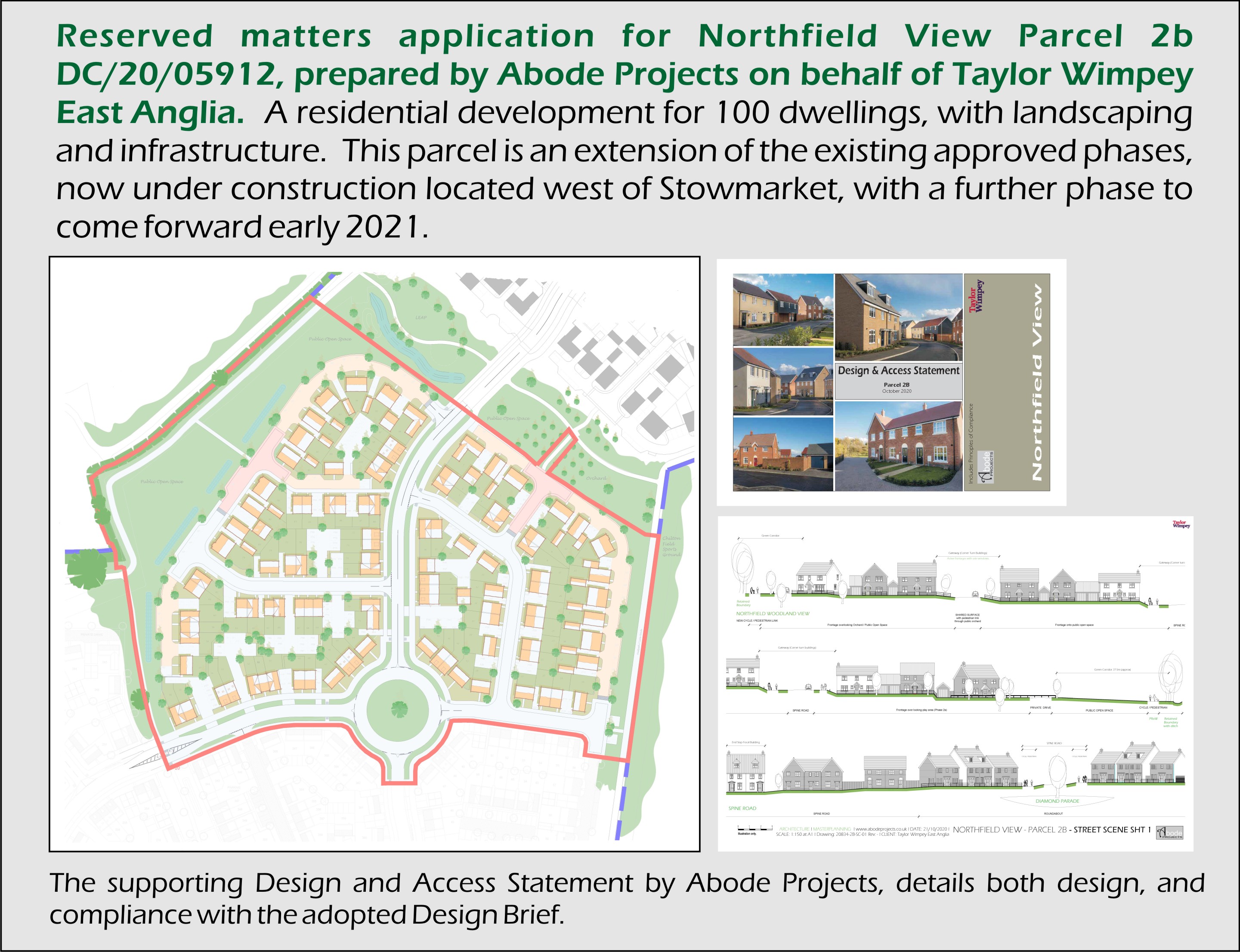 Residential Site Layout for Northfield View, detailed by Abode Projects.