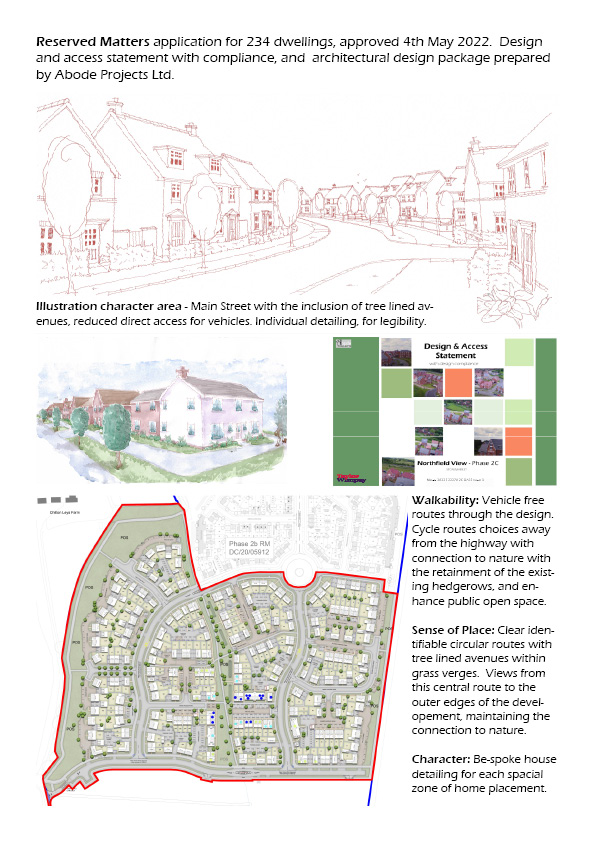 Residential Site Layout for Northfield View, detailed by Abode Projects.